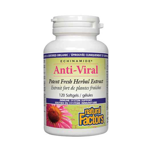 Natural Factors Anti-Viral Potent Fresh Herbal Extract Echinamide 120 Softgels