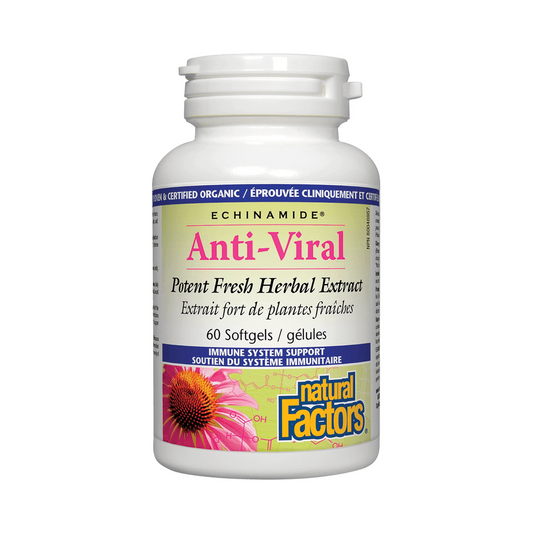 Natural Factors Anti-Viral Potent Fresh Herbal Extract Echinamide 60 Softgels