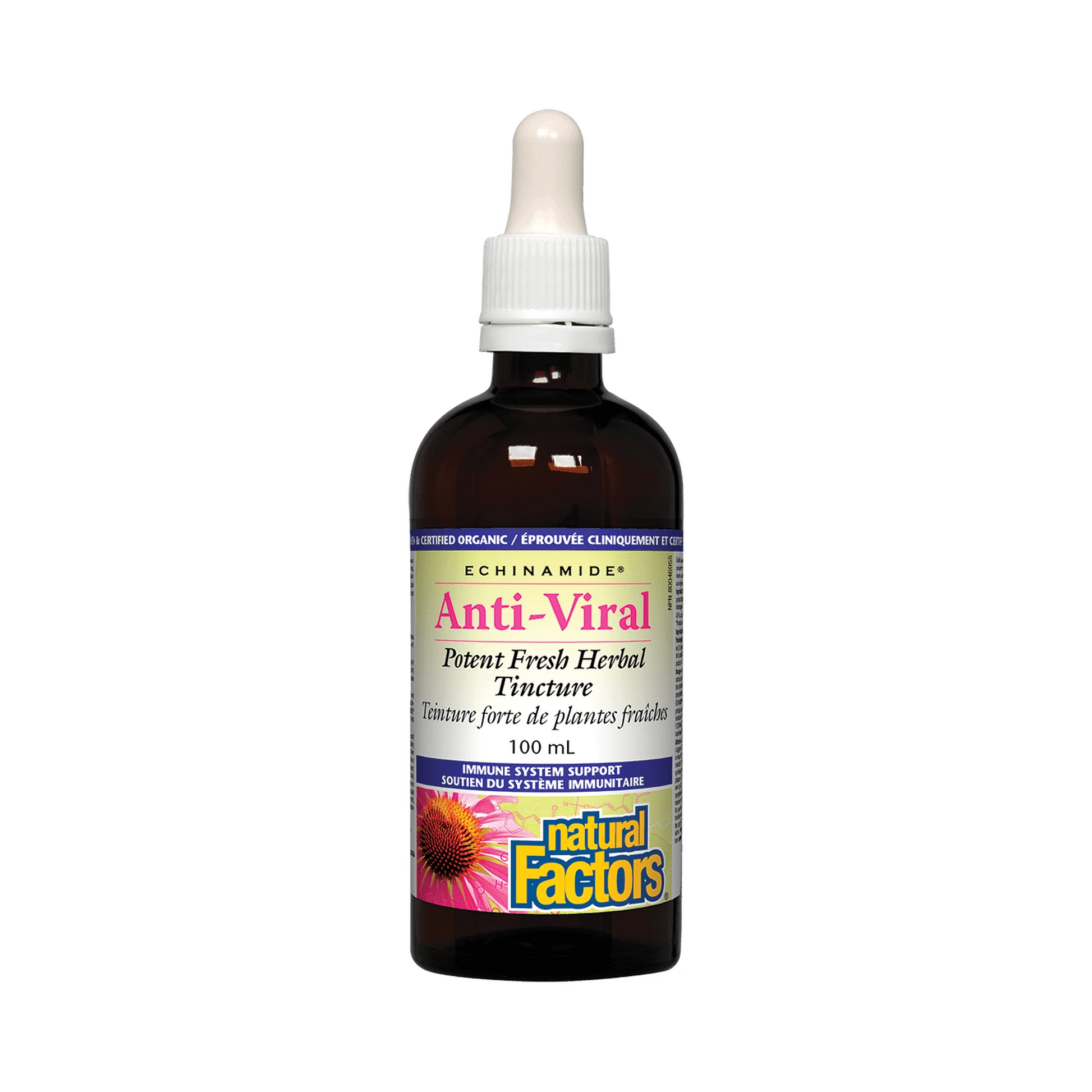 Natural Factors Anti-Viral Potent Fresh Herbal Tincture Echinamide 100mL