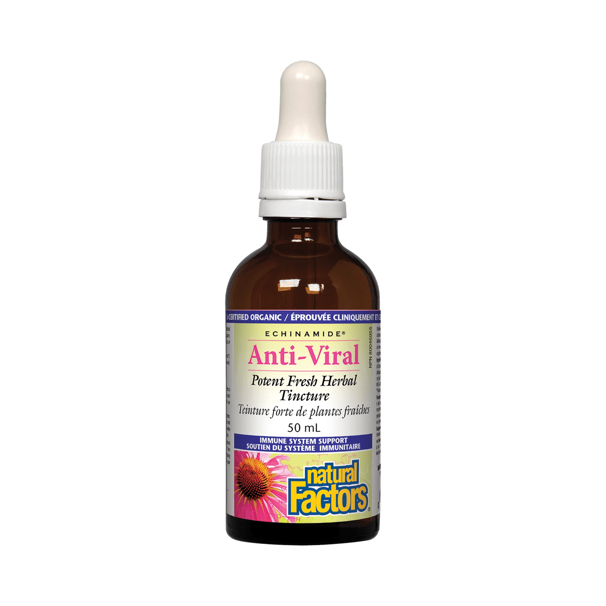 Natural Factors Anti-Viral Potent Fresh Herbal Tincture Echinamide 50mL