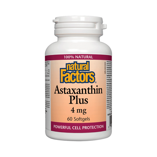 Natural Factors Astaxanthin Plus 4mg 60 Softgels