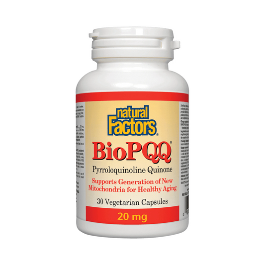 Natural Factors BioPQQ 20mg 30 Veg Capsules
