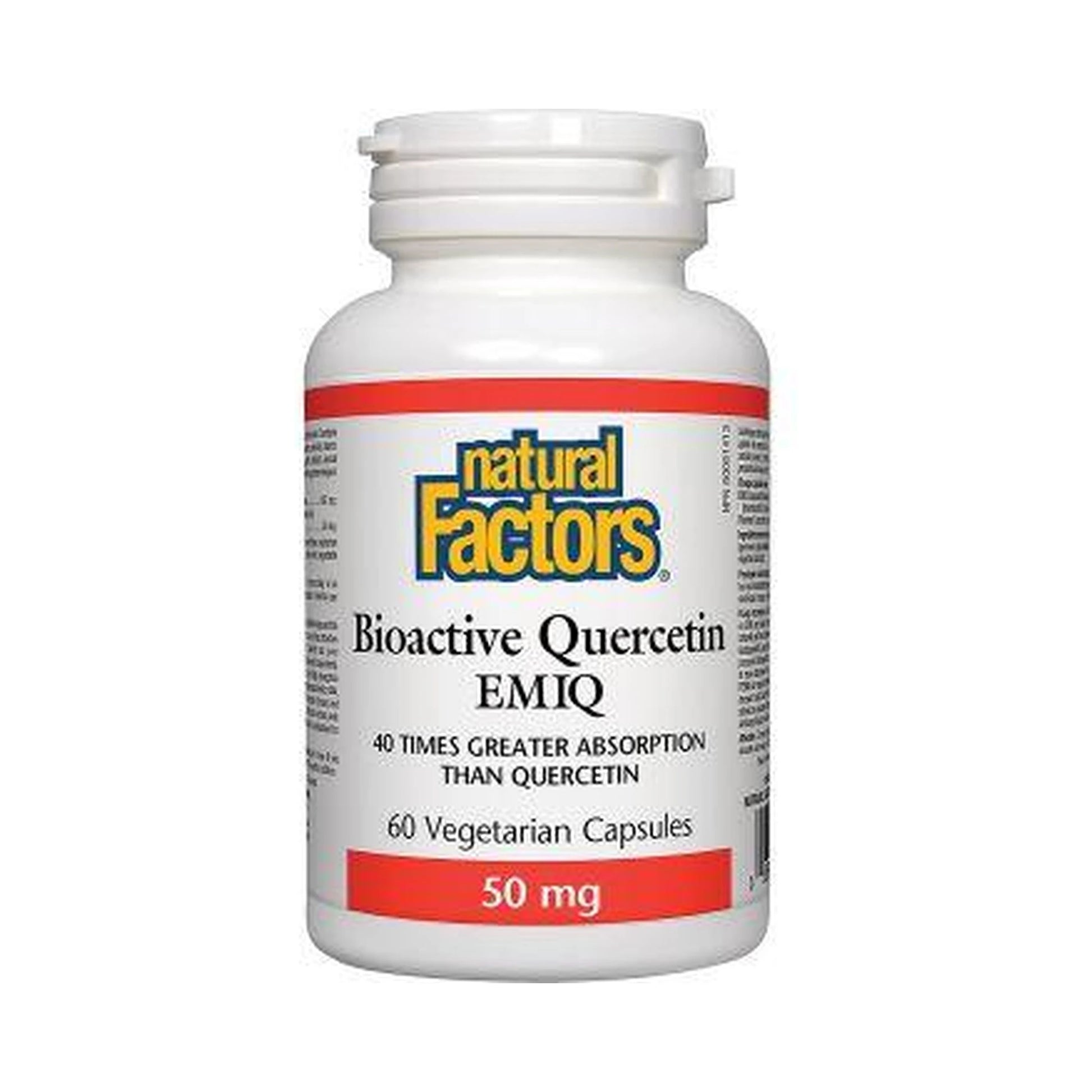 Natural Factors Bioactive Quercetin EMIQ 50mg 60 Veg Capsules