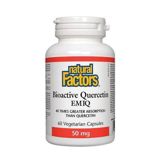 Natural Factors Bioactive Quercetin EMIQ 50mg 60 Veg Capsules