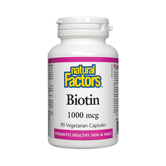 Natural Factors Biotin 1000mcg 90 Veg Capsules