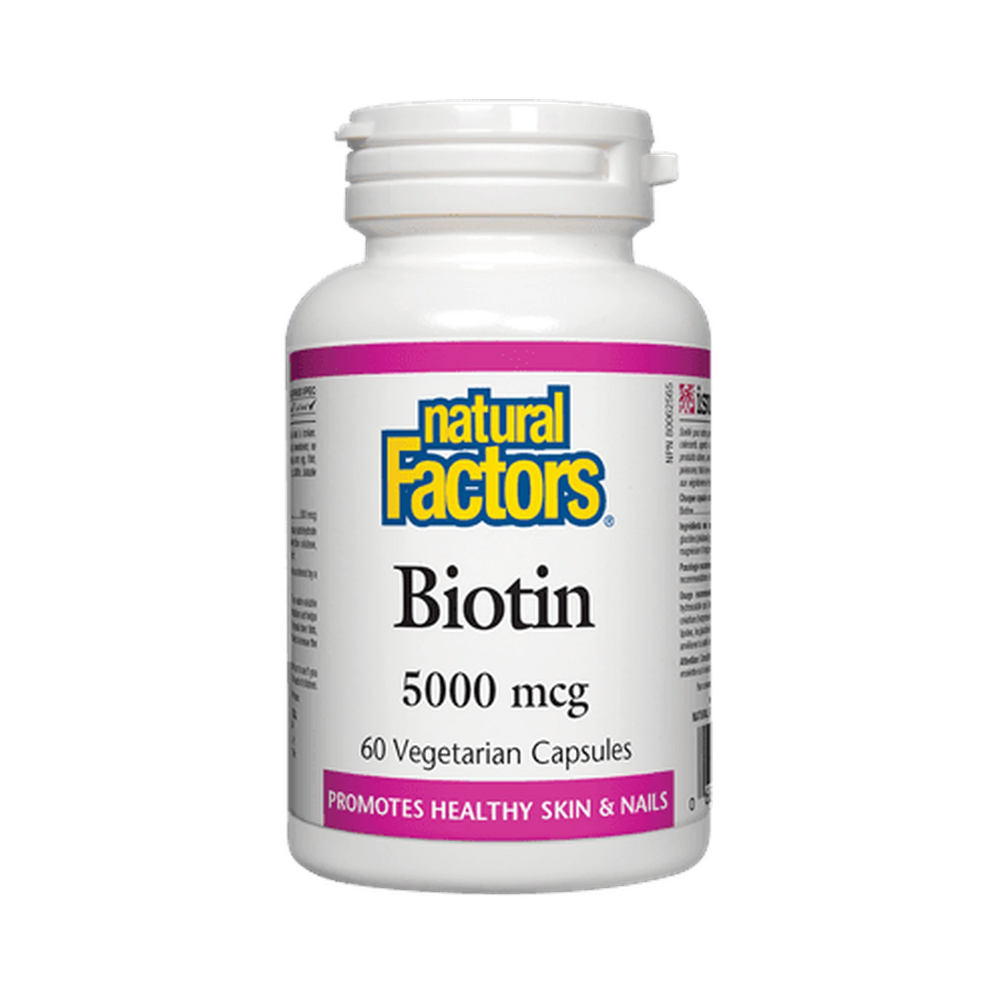 Natural Factors Biotin 5000mcg 60 Veg Capsules