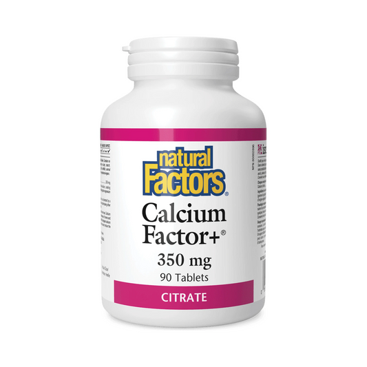 Natural Factors Calcium Factor+ Citrate 350mg 90 Tablets