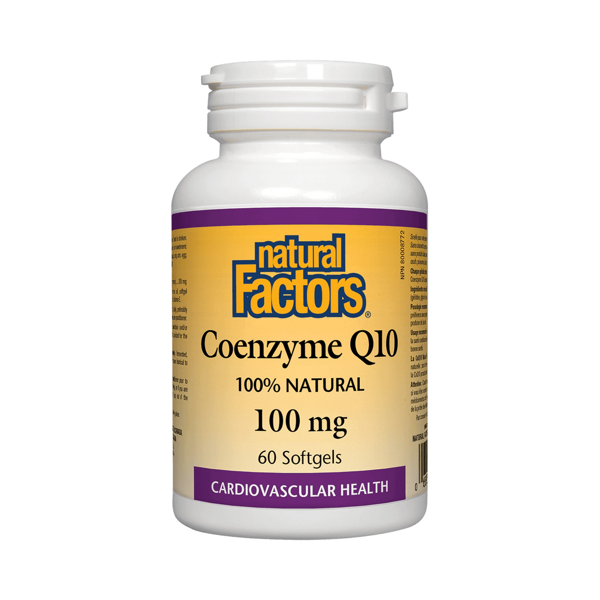 Natural Factors Co-enzyme Q10 100mg 60 Softgels