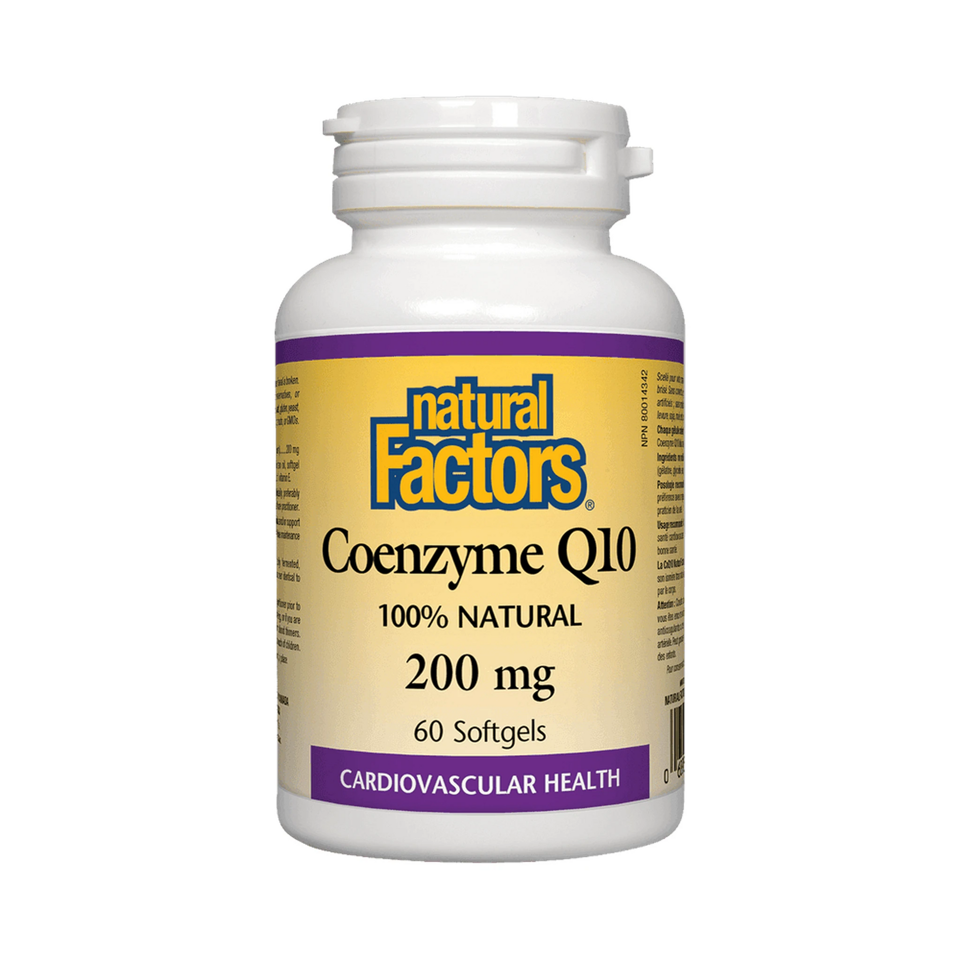 Natural Factors Co-enzyme Q10 200mg 60 Softgels