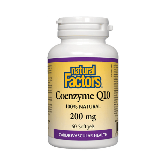 Natural Factors Co-enzyme Q10 200mg 60 Softgels