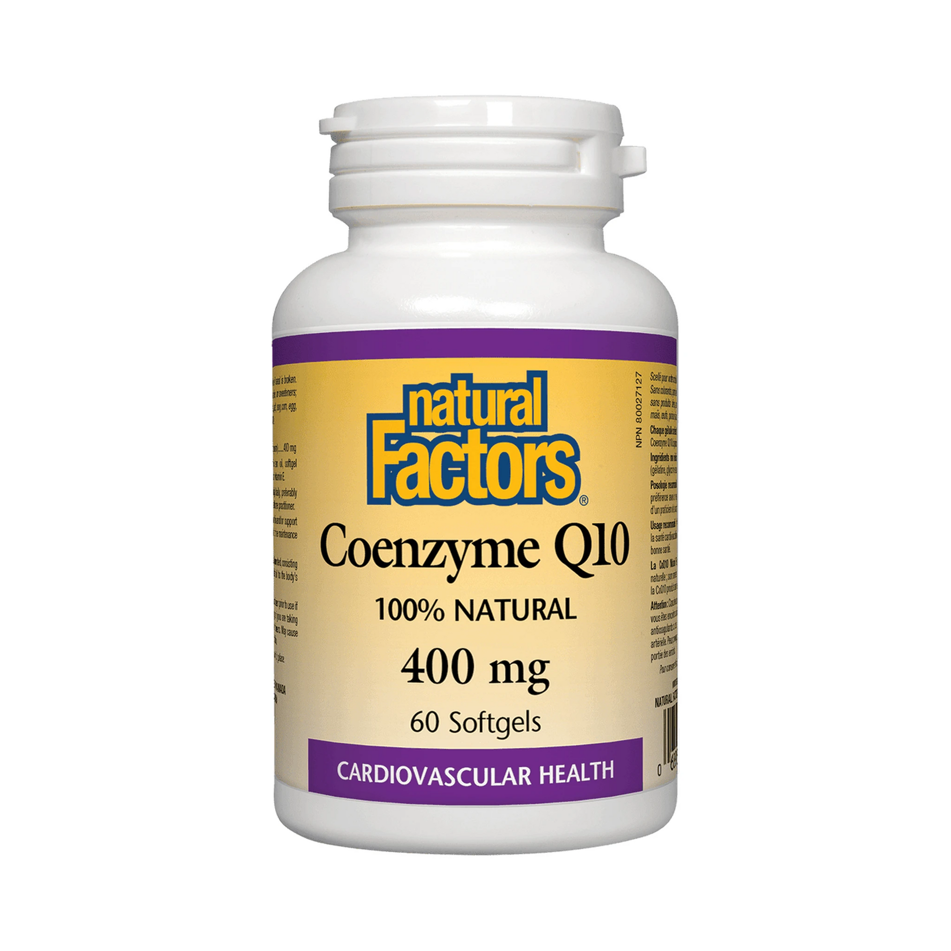 Natural Factors Co-enzyme Q10 400mg 60 Softgels