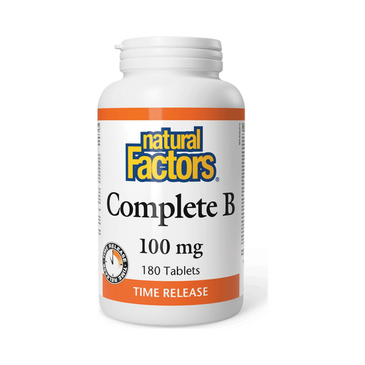 Natural Factors Complete B Timed Release 100mg 180 Tablets