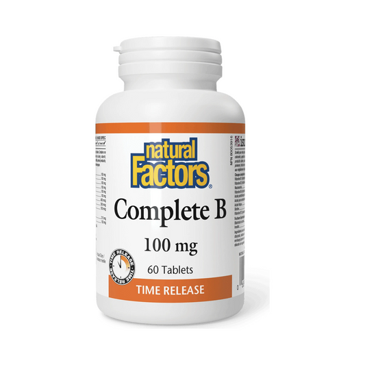 Natural Factors Complete B Timed Release 100mg 60 Tablets