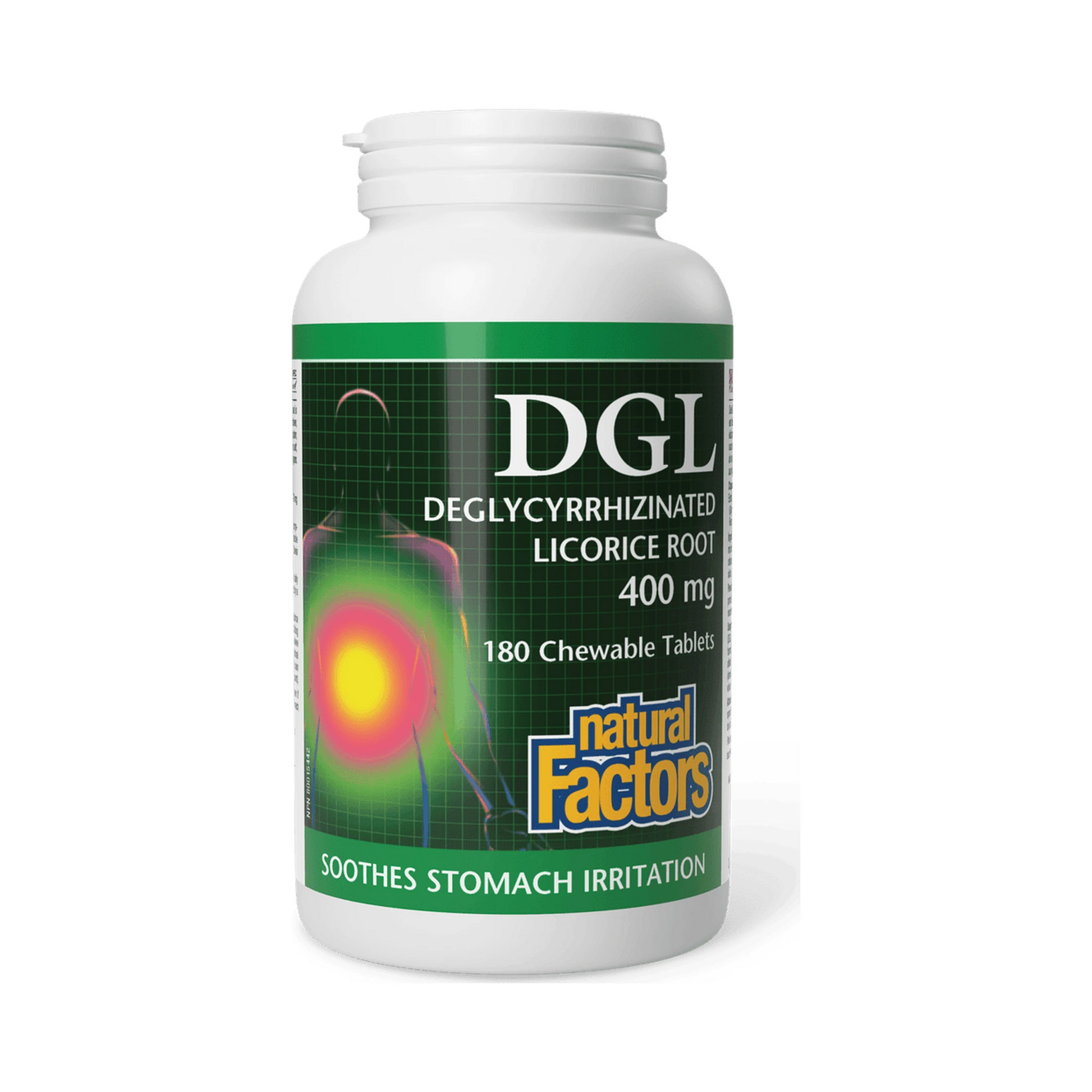 Natural Factors DGL 400mg 180 Chewables