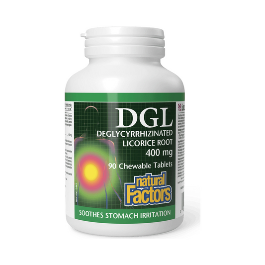 Natural Factors DGL 400mg 90 Chewables