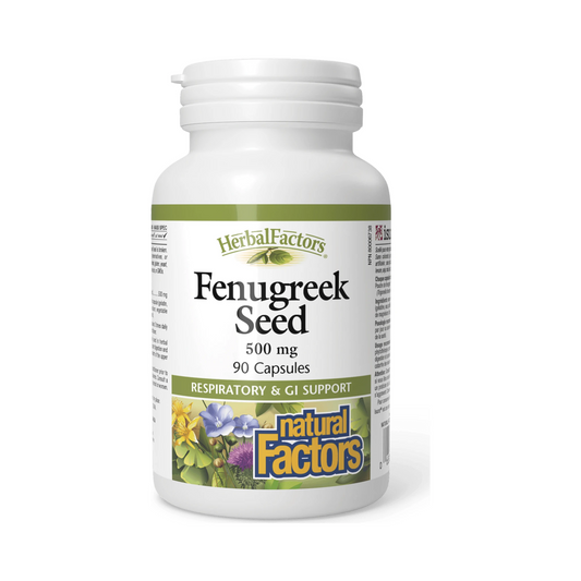 Natural Factors Fenugreek Seed 500mg 90 Capsules