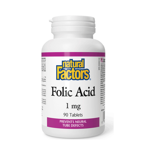 Natural Factors Folic Acid 1mg 90 Tablets