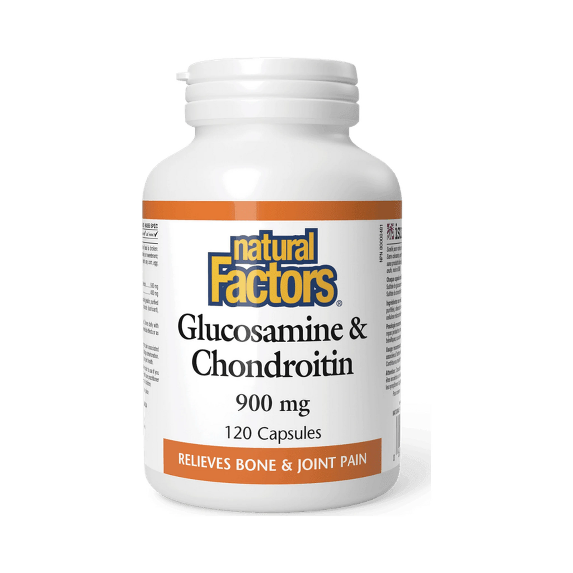 Natural Factors Glucosamine & Chondroitin 900mg 120 Capsules
