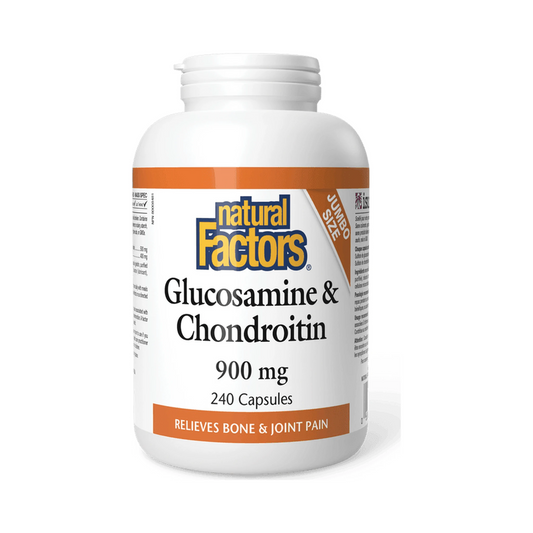 Natural Factors Glucosamine & Chondroitin 900mg 240 Capsules