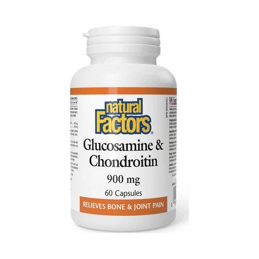 Natural Factors Glucosamine & Chondroitin 900mg 60 Capsules