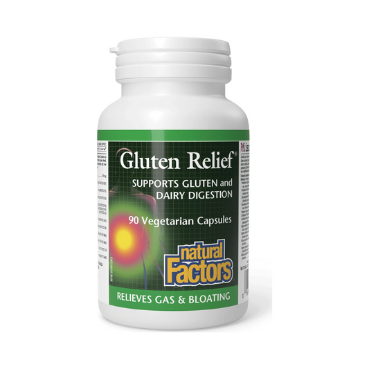 Natural Factors Gluten Relief 90 Veg Capsules