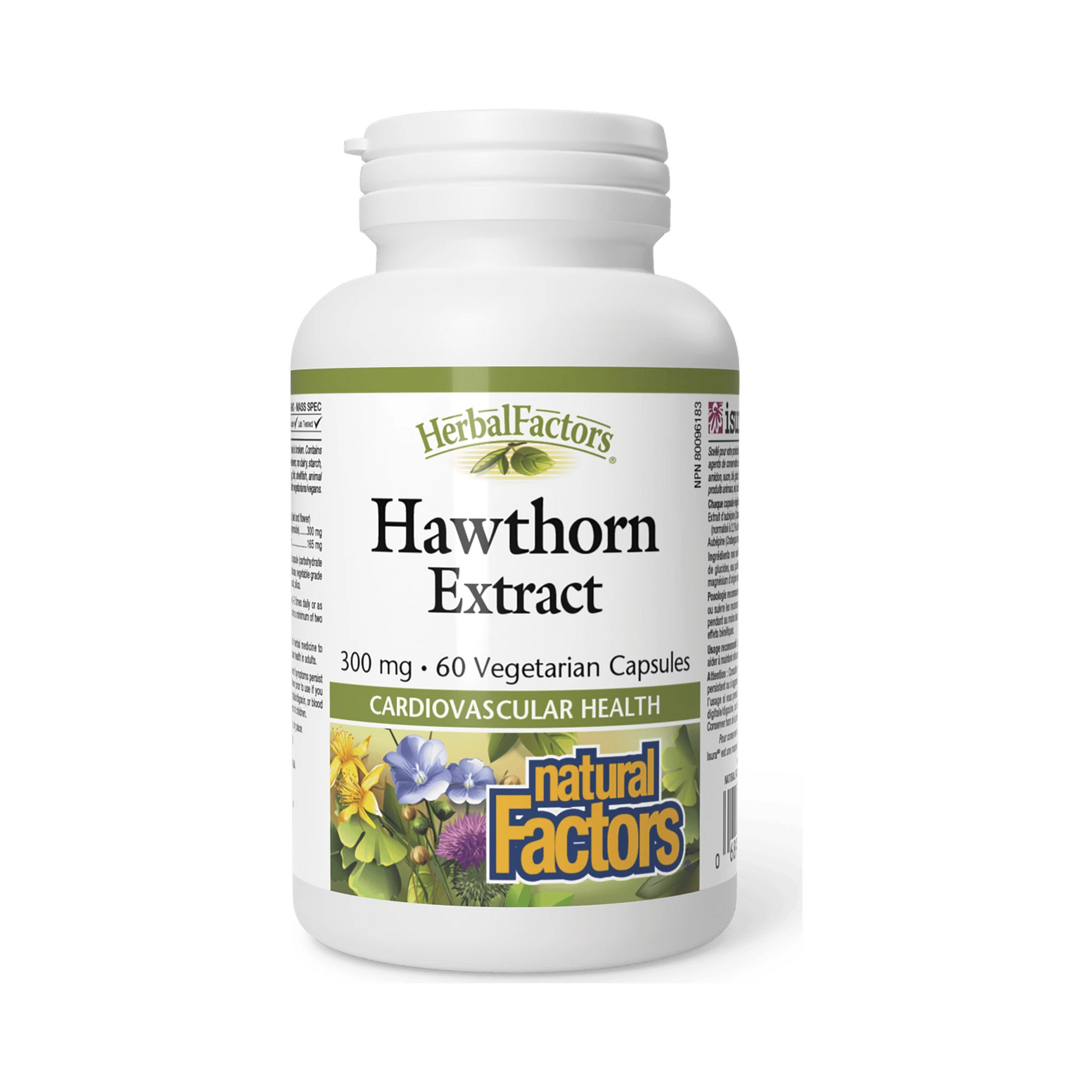 Natural Factors Hawthorn Extract 300mg 60 Veg Capsules