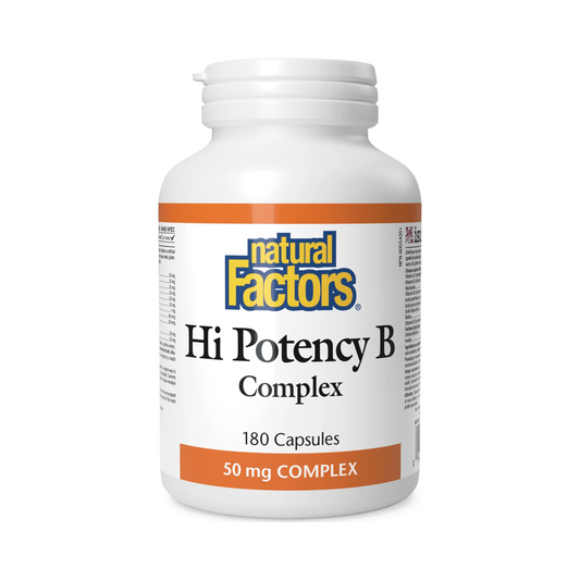 Natural Factors Hi Potency B Complex 50mg 180 Capsules