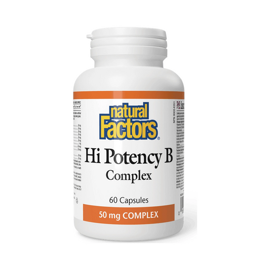 Natural Factors Hi Potency B Complex 50mg 60 Capsules
