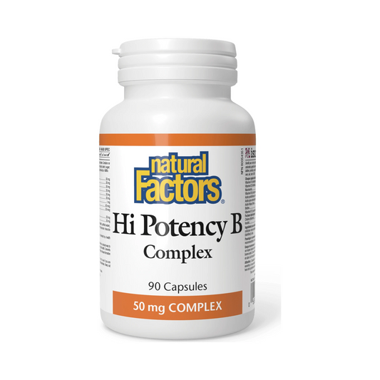 Natural Factors Hi Potency B Complex 50mg 90 Capsules