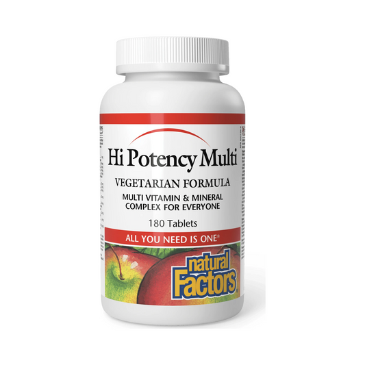 Natural Factors Hi Potency Multi Vegetarian Formula 180 Tablets