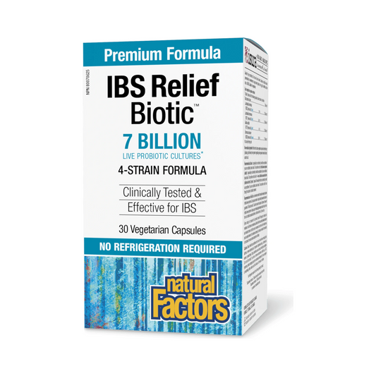 Natural Factors IBS Relief Biotic 7 Billion 30 Veg Capsules