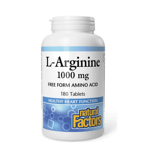 Natural Factors L-Arginine 1000mg 180 Tablets