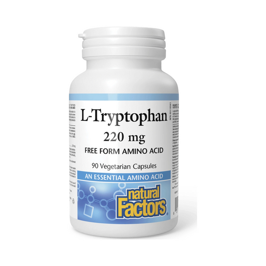 Natural Factors L-Tryptophan 220mg 90 Veg Capsules