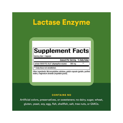 Natural Factors Lactase Enzyme 60 Capsules