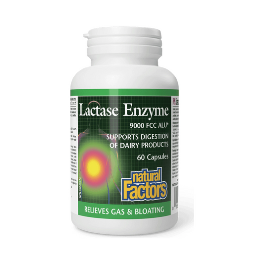 Natural Factors Lactase Enzyme 60 Capsules