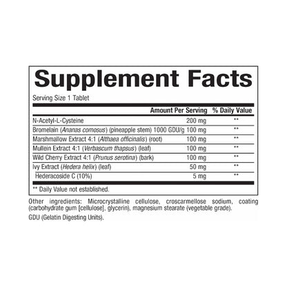 Natural Factors Lung, Bronchial & Sinus Health 90 Tablets