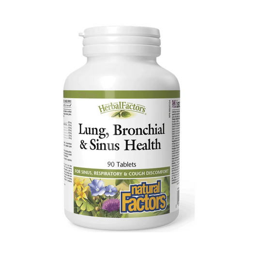 Natural Factors Lung, Bronchial & Sinus Health 90 Tablets