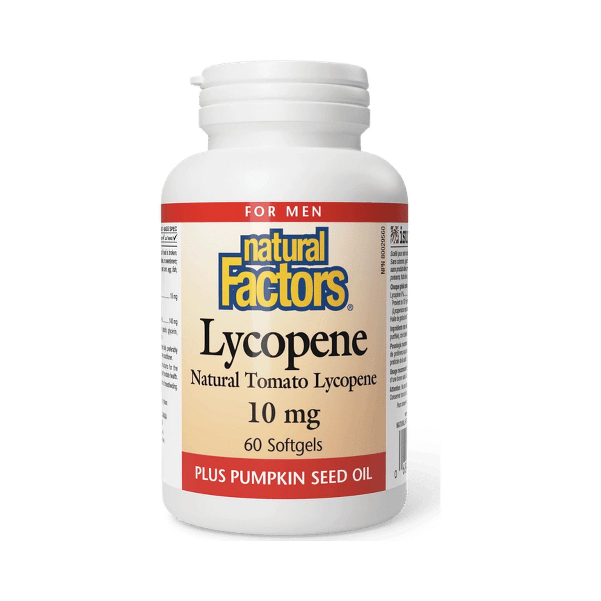 Natural Factors Lycopene 10mg 60 Softgels