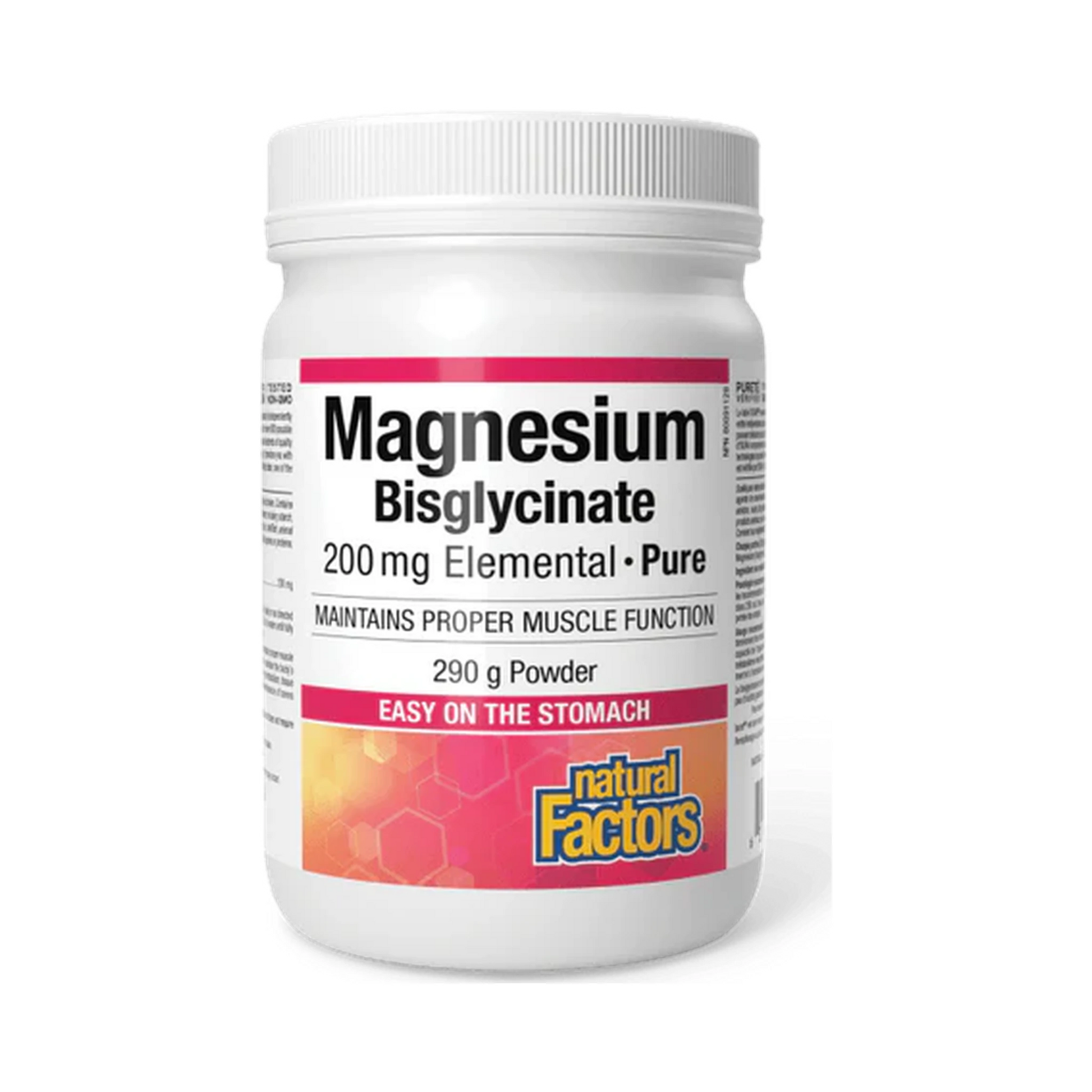Natural Factors Magnesium Bisglycinate Pure 200mg 290g