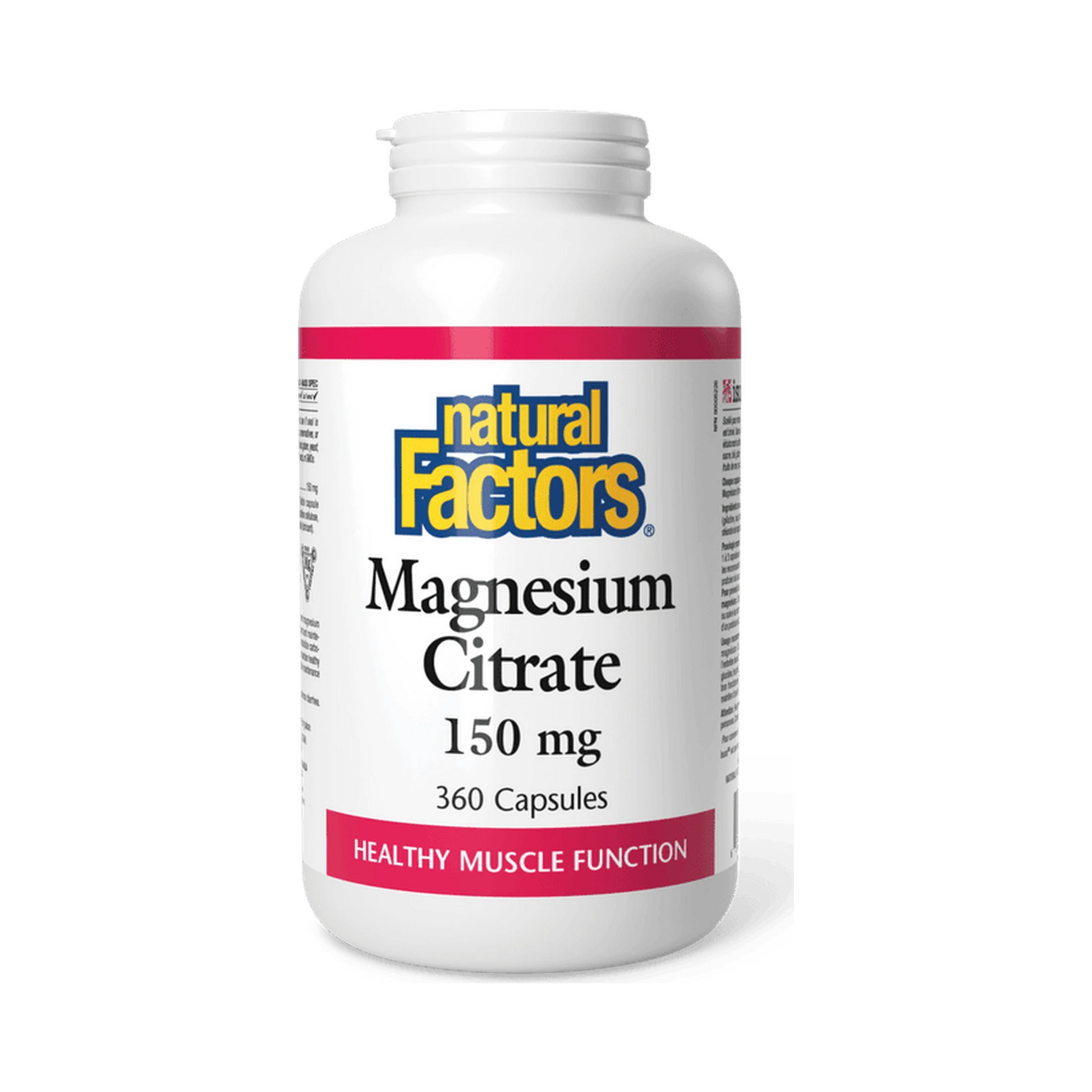 Natural Factors Magnesium Citrate 150mg 360 Capsules