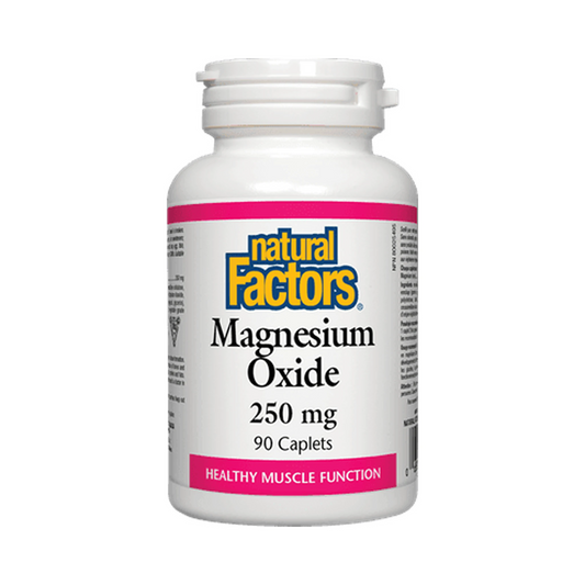 Natural Factors Magnesium Oxide 250mg 90 Caplets