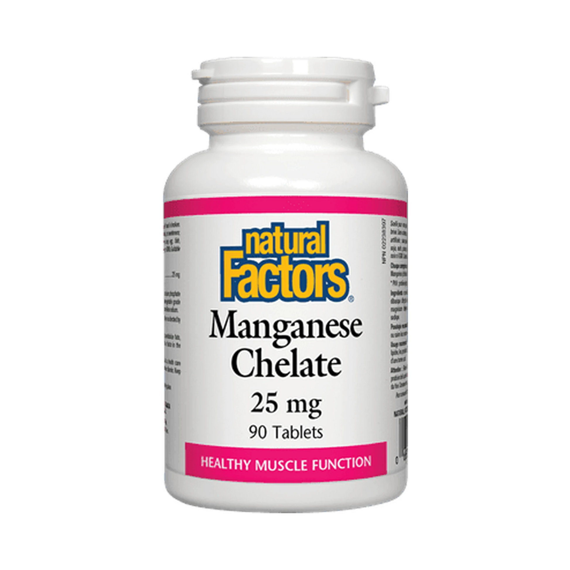 Natural Factors Manganese Chelate 25mg 90 Tablets