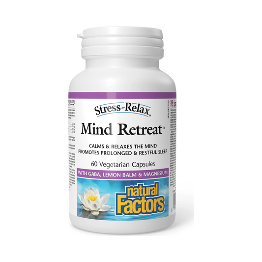 Natural Factors Mind Retreat Stress-Relax 60 Veg Capsules