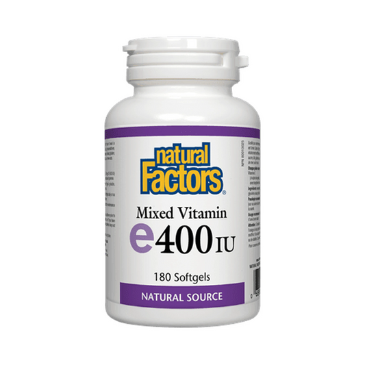 Natural Factors Mixed Vitamin E 400IU 180 Softgels
