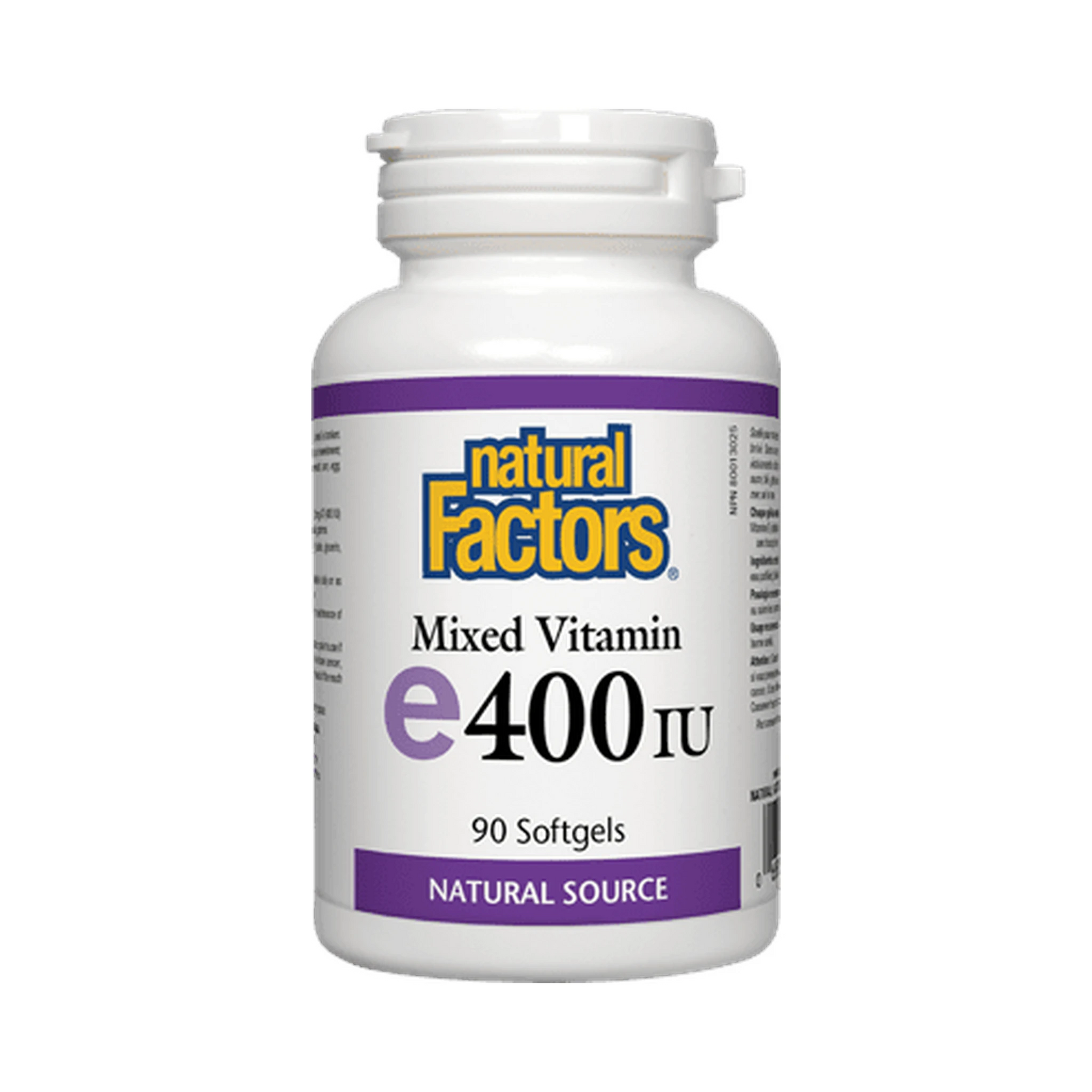 Natural Factors Mixed Vitamin E 400IU 90 Softgels