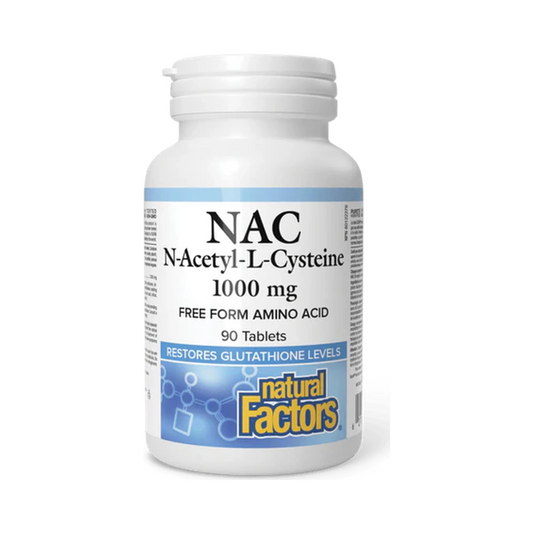 Natural Factors N-Acetyl-L-Cysteine 1000mg 90 Tablets