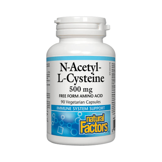 Natural Factors N-Acetyl-L-Cysteine 500mg 90 Veg Capsules