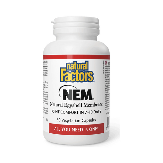 Natural Factors NEM Natural Eggshell Membrane 500mg 30 Capsules