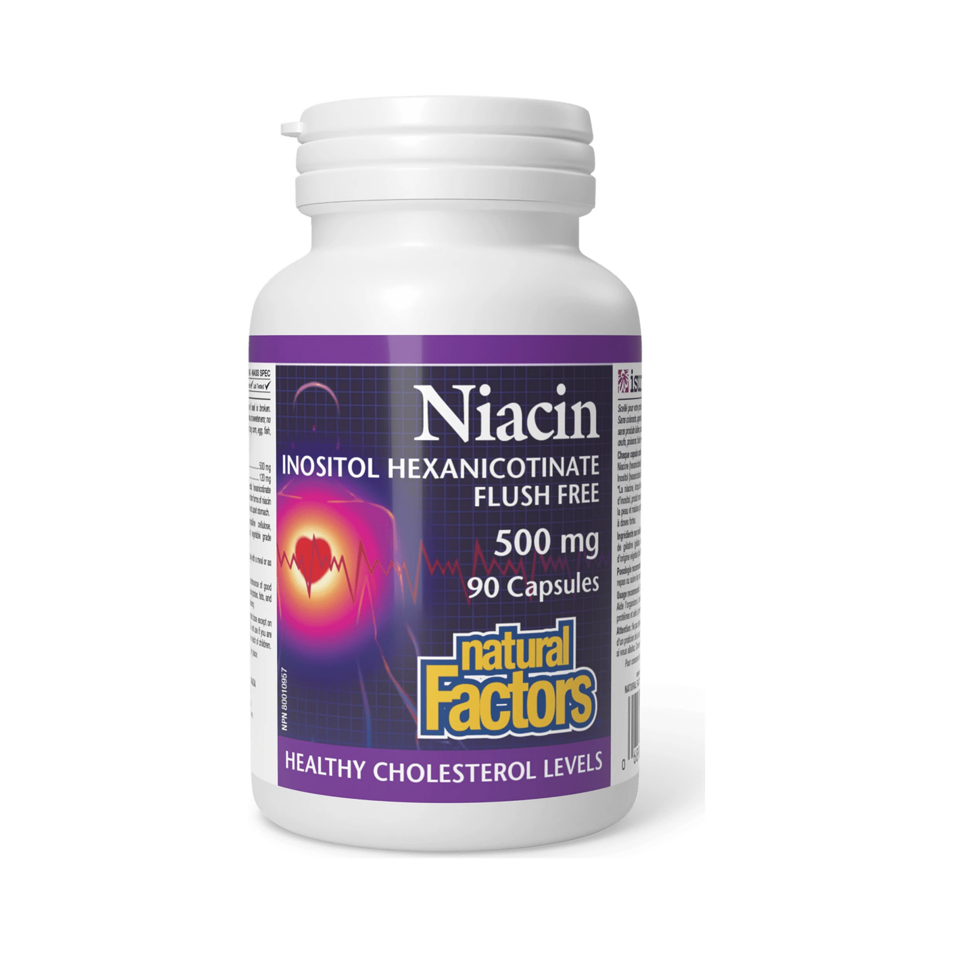 Natural Factors Niacin Flush Free 500mg 90 Capsules