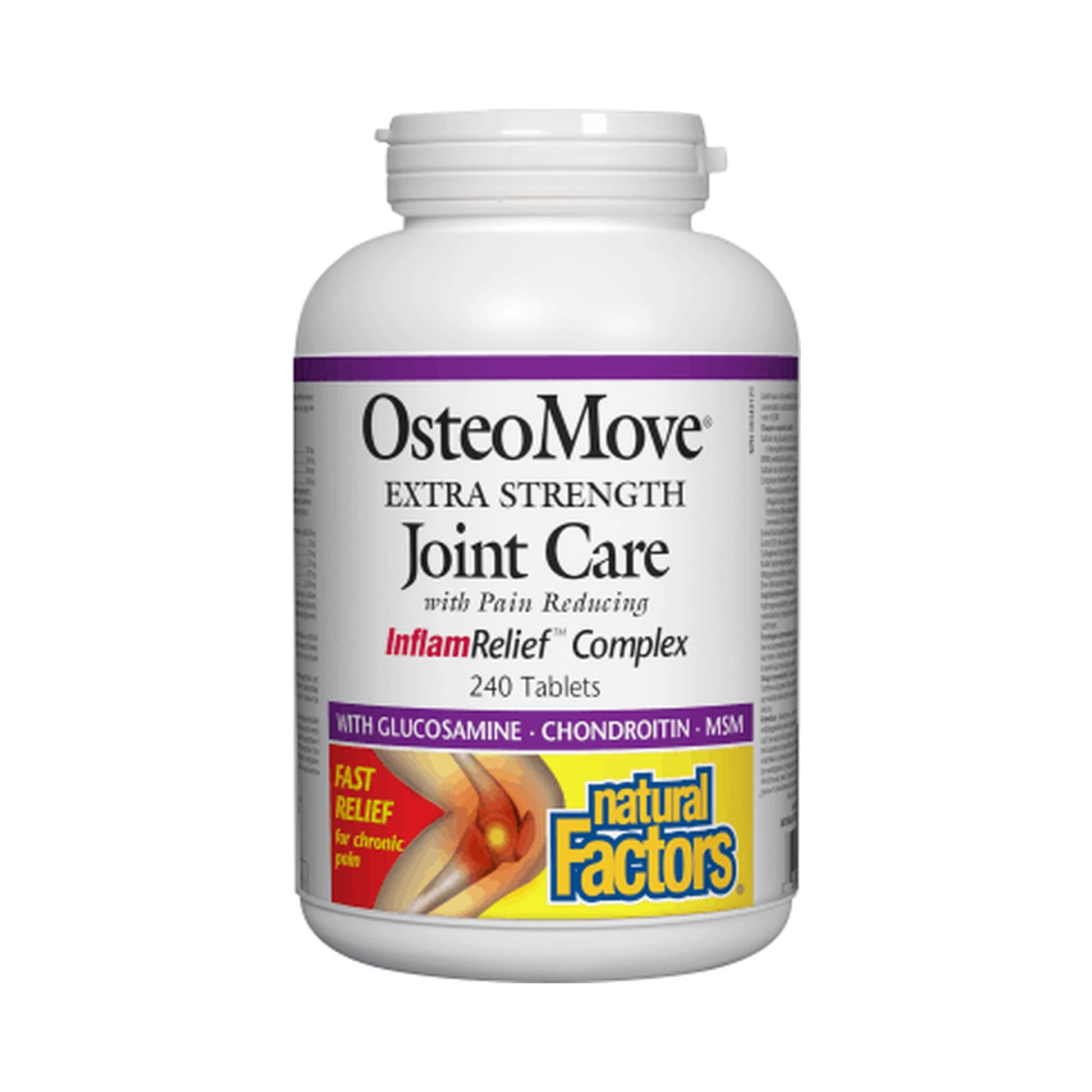 Natural Factors OsteoMove Joint Care Extra Strength 240 Tablets